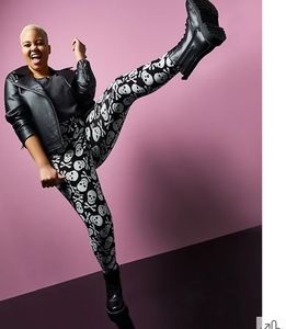 Torrid Betsey Johnson Black & White Skull Leggings, NWT, size 4